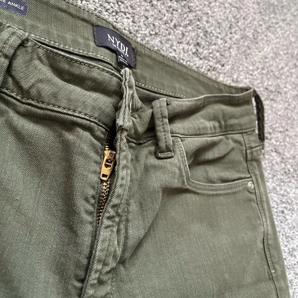 NYDJ Alina style Olive color pants